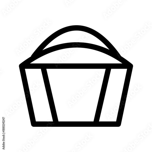 Cupcake Icon Vector Symbol Design Illustration