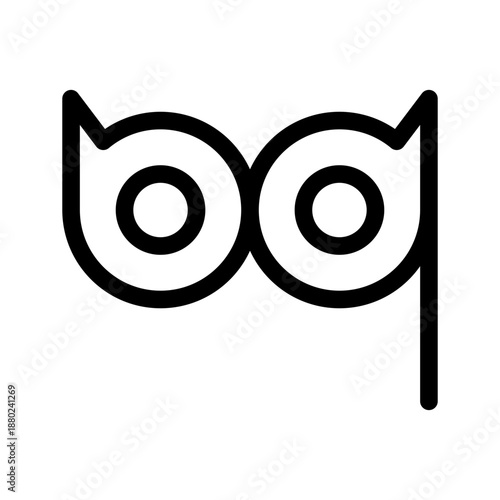 Eye Mask Icon Vector Symbol Design Illustration