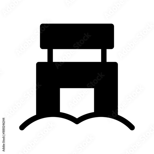 Ticket Box Icon Vector Symbol Design Illustration