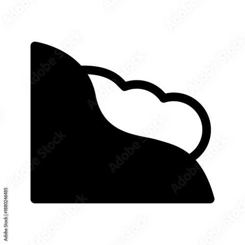 Avalanche Icon Vector Symbol Design Illustration