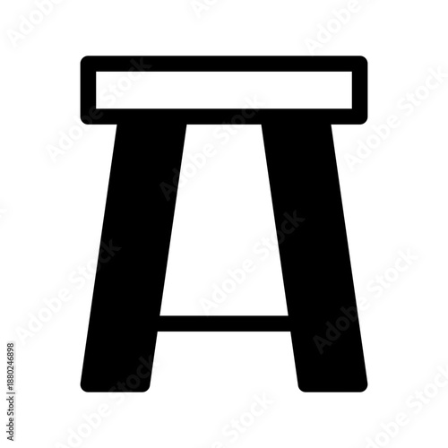 Stool Icon Vector Symbol Design Illustration