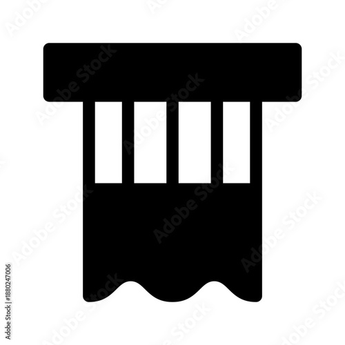 Curtain Icon Vector Symbol Design Illustration