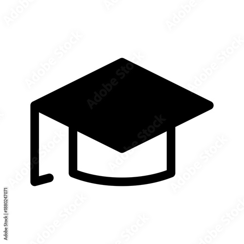 Graduation Cap Icon Vector Symbol Design Illustration