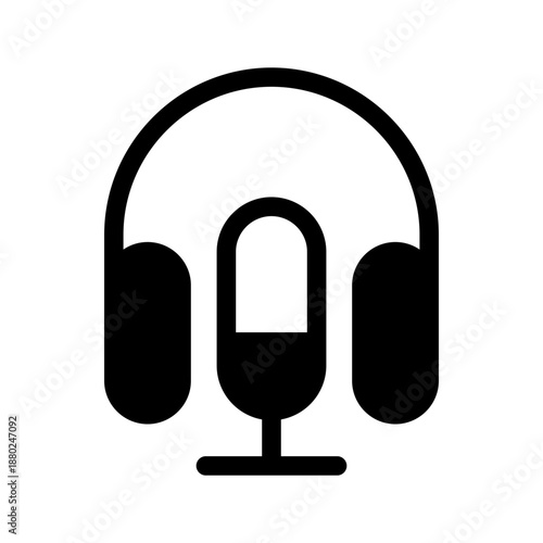Podcast Icon Vector Symbol Design Illustration