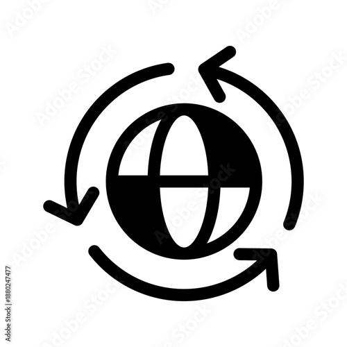 Global Icon Vector Symbol Design Illustration