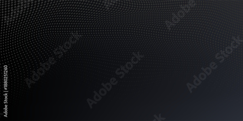 Abstract halftone dots black background. design abstract modern art background.