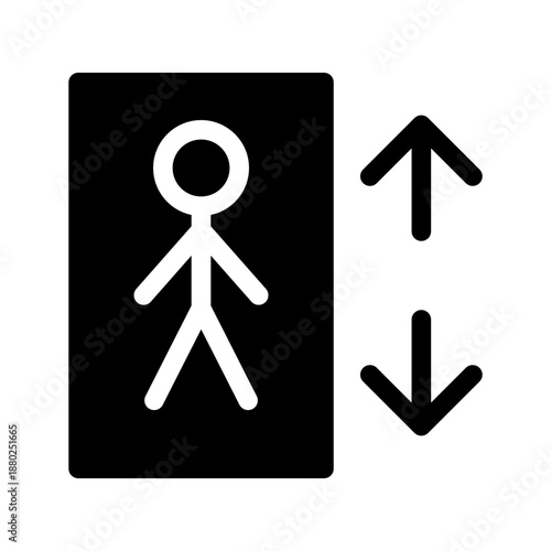 Elevator Icon Vector Symbol Design Illustration