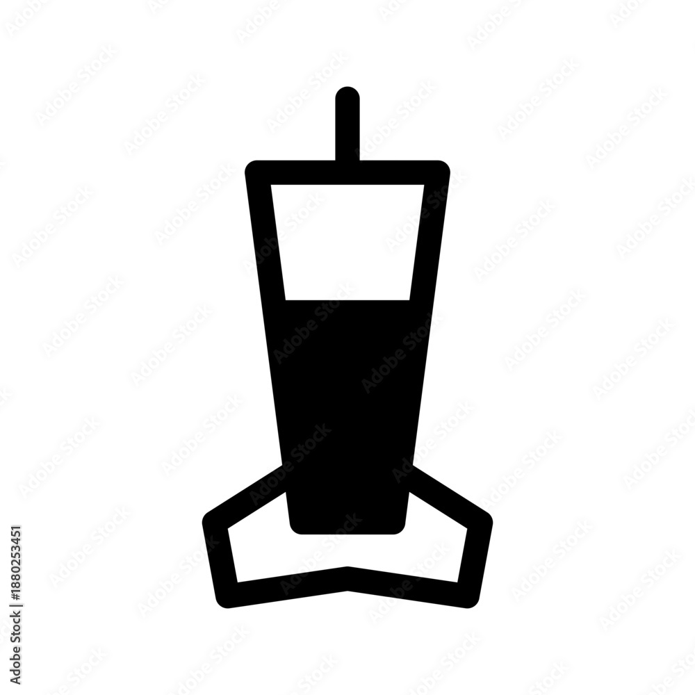 Obraz premium Dart Icon Vector Symbol Design Illustration