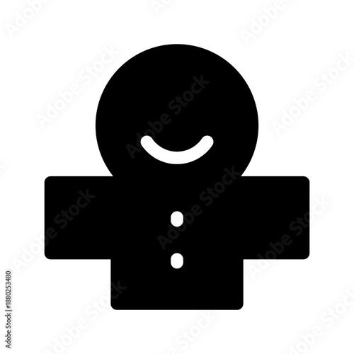 Gingerbread Icon Vector Symbol Design Illustration