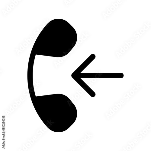 Incoming Call Icon Vector Symbol Design Illustration