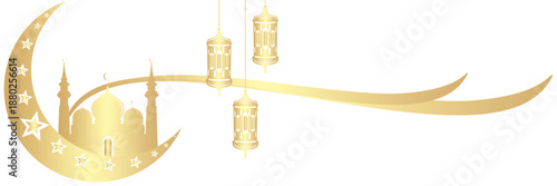 Line illustration background for Ramadan kareem