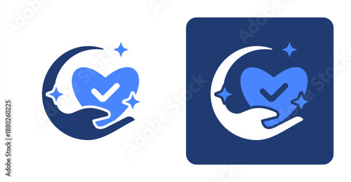 Truthfulness Glyph Color  Two-tone color and contrasting background icon illustration