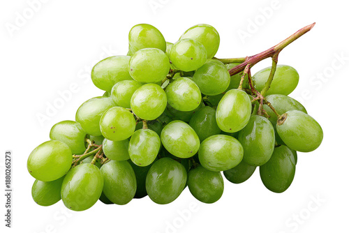 Bunch of ripe green grapes on a dark background studio shot fruit food