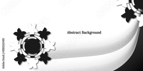 abstract dark black and white patterns background design