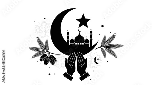 Black_and_white_devotion_icon__Ramadan_v_1766811702263.eps
