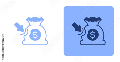 Resilience Mixed  Two-tone color and contrasting background icon illustration