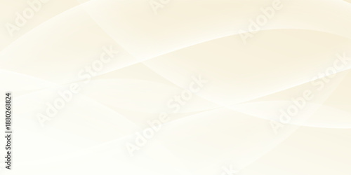 Smooth beige wave gradient background. Soft silk ecru liquid wallpaper. Pearl color splash texture for banner, flyer, presentation, graphic design, leaflet. Abstract blur wavy backdrop cover. Vector