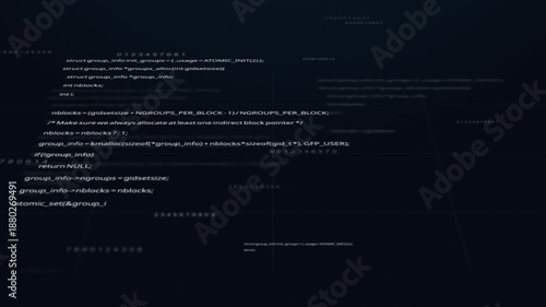 Futuristic Technology Abstract Digital Data Code Background