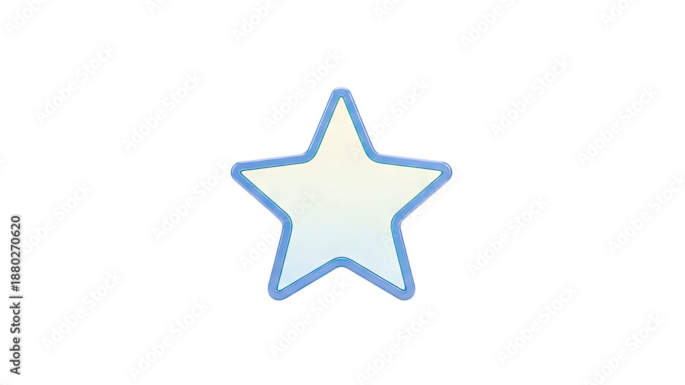 Fototapeta premium Blue and Green Star Icon