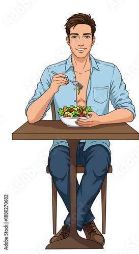 ランチタイムの静寂と活力