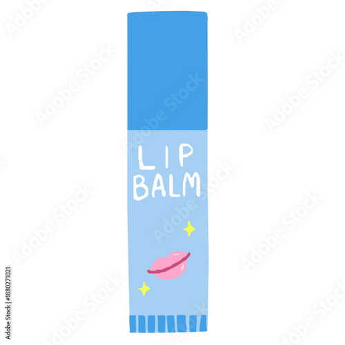 スティック型リップクリームのイラスト
