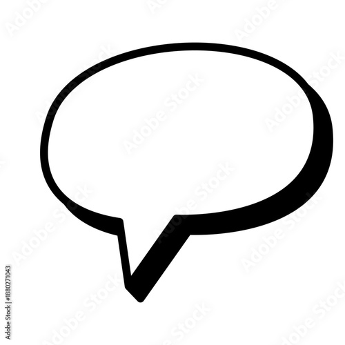 Bubble Chat Retro Graphic Illustration