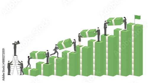 Corporate Leadership and Teamwork Excellence for Reaching Financial Goals where Motivated Men and Women Work Together to Drive Revenue and Profit Growth in a High Stakes Professional Environment