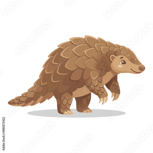 Cute Pangolin Illustration.