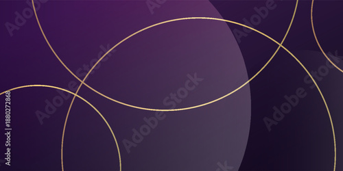 An elegant abstract purple gradient background with subtle golden curved lines, creating a modern and luxurious design. simple design.