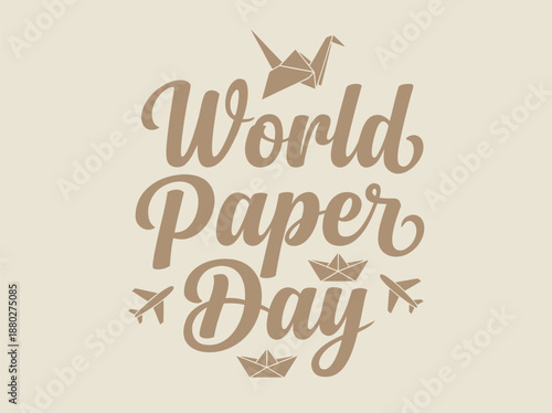World Paper Day Celebration with Origami.