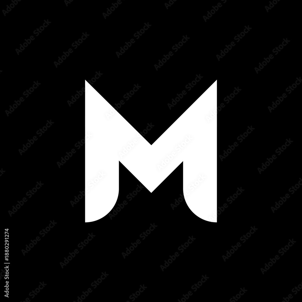 Fototapeta premium Creative M Letter Logo Design for Modern Brands