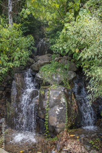 spring, fresh spring water, small waterfall by the wayside