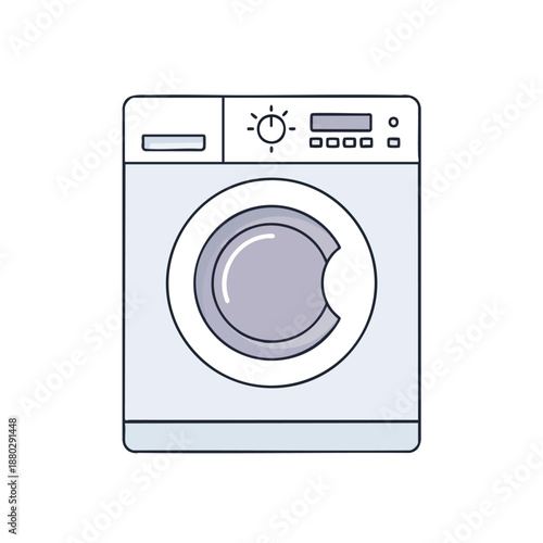 Front Load Washing Machine Icon