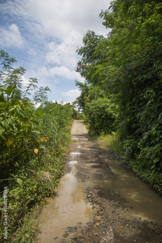 Dangerous roads in the Philippines due to severe weather and landslides