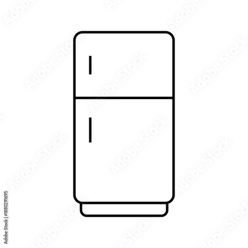 Refrigerator icon Eps10. Graphic design icon with white background