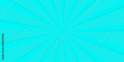 Pop art blue comics book cartoon magazine cover. Cartoon funny retro pattern strip mock up. Vector halftone illustration. Vintage backdrop for comic superhero text, speech bubble, message.