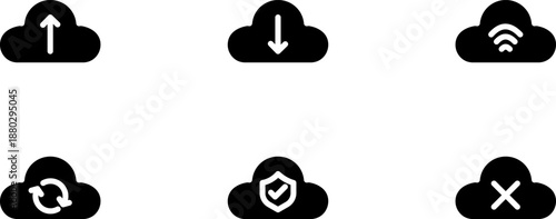 Cloud Computing fill icons
