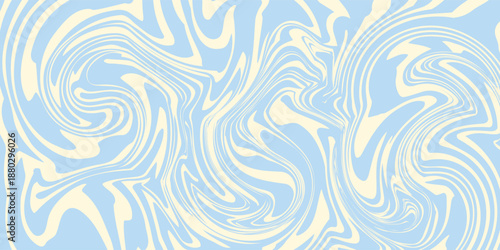 Background horizontal abstract with colorful waves Trendy vector illustration retro 60s, 70s style