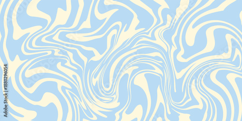 Background horizontal abstract with colorful waves Trendy vector illustration retro 60s, 70s style