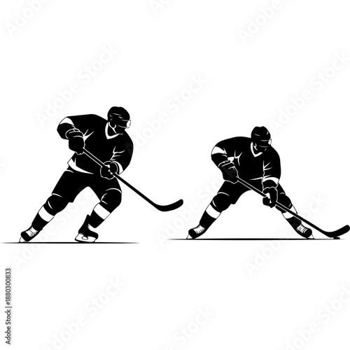 Hockey Players in Action