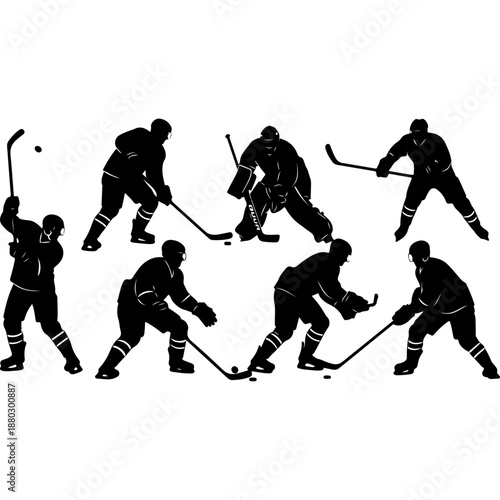 Hockey Players in Action