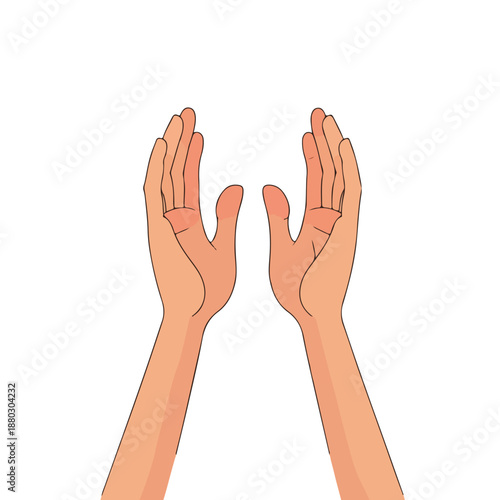 Islamic Dua Supplication Symbol Icon for Ramadhan