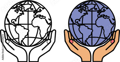 Hands gently cradling the earth, symbolizing global care and environmental responsibility