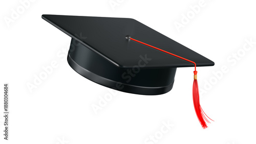 3D Graduation Cap Illustration