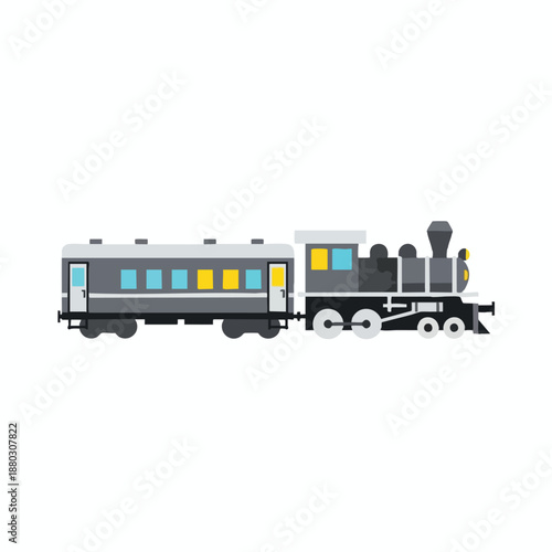 Vintage Train Illustration