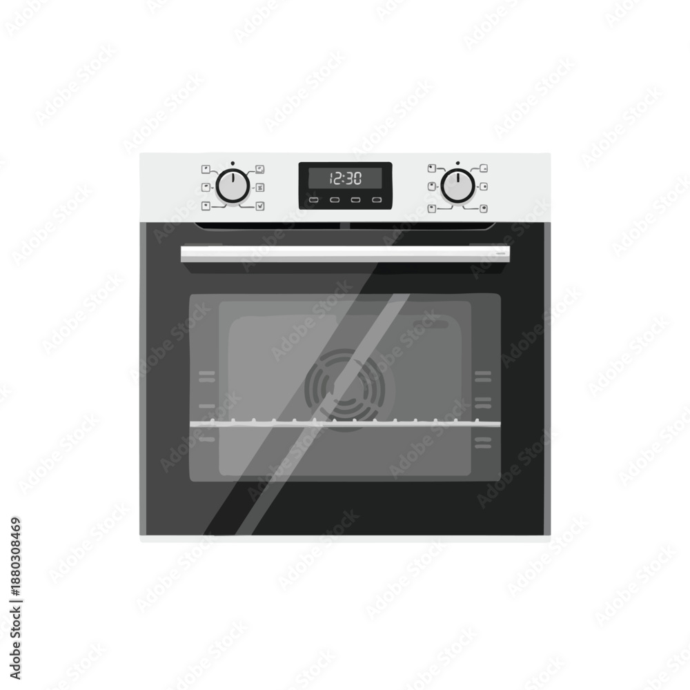 Fototapeta premium Modern Electric Oven with Control Panel