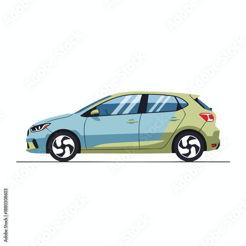 Eco Friendly Hatchback with Two Tone Paint