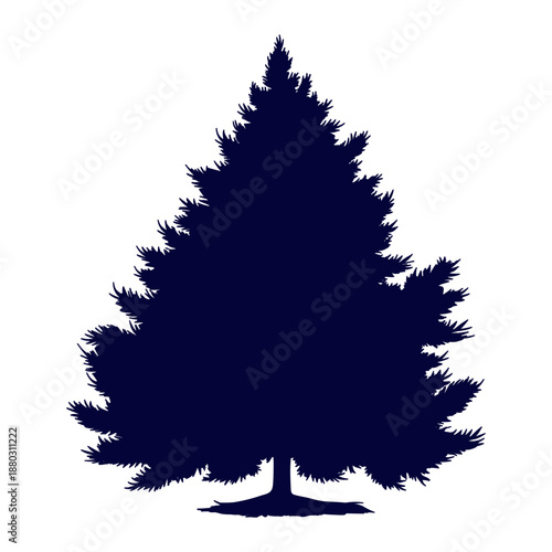 
Evergreen Conifer Trees Collection – Spruce, Fir, Pine, Cedar and Cypress Tree Vector Illustration for Forest, Nature and Winter Landscape Design