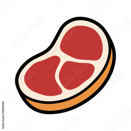 Cartoon Illustration of a Burlap Sack Filled with Coffee Beans