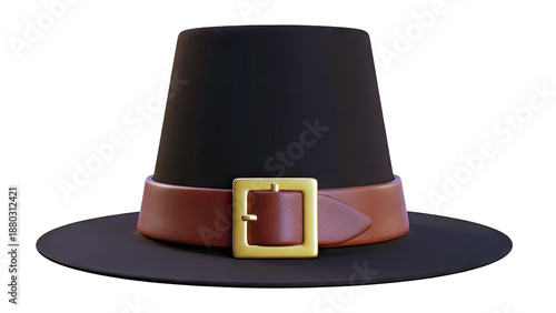 Wallpaper Mural Pilgrim Hat with Gold Buckle Torontodigital.ca